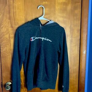 Champion dark grey zip up